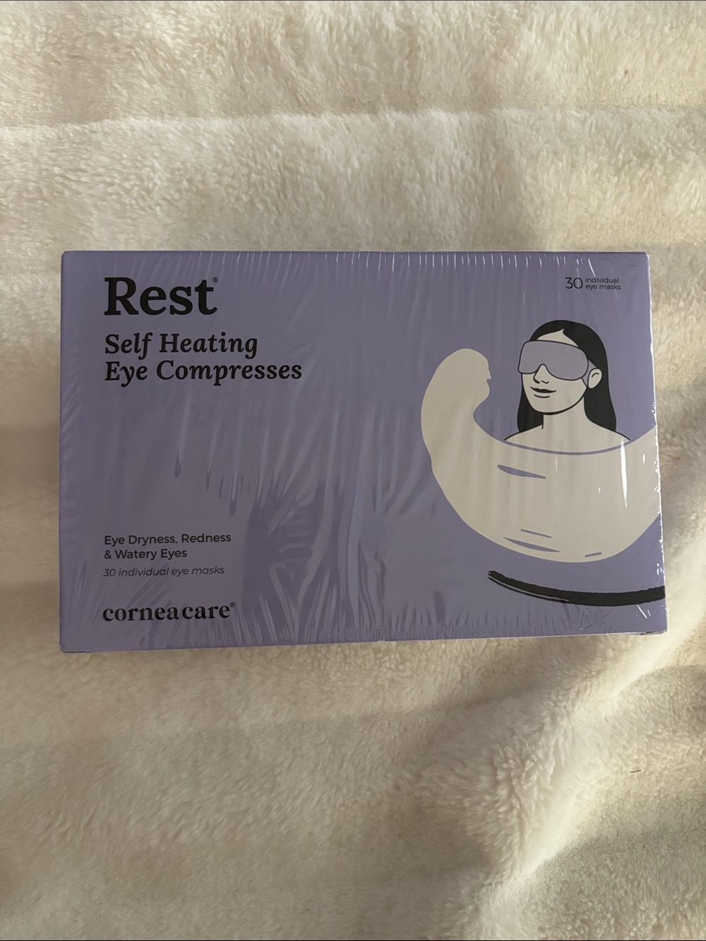 Self-Heating Eye Compresses Lavender Relief (30 Pack) NEW NIB SEALED